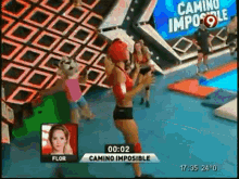 Flor Vigna Combate Cartwheel GIF - Flor Vigna Combate Cartwheel Exited GIFs