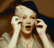 Madonna Ciccone GIF - Madonna Ciccone Hat GIFs