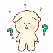 cute dog beige character curious