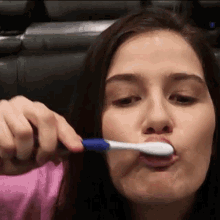 Brushing Teeth Marissa Rachel GIF - Brushing Teeth Marissa Rachel Cleaning Teeth GIFs