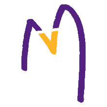 letter m maroon5 logo yellow and purple logo symbol