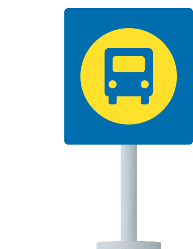 Bus Stop Travel Sticker - Bus Stop Travel Joypixels Stickers