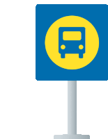 Bus Stop Travel Sticker - Bus Stop Travel Joypixels Stickers