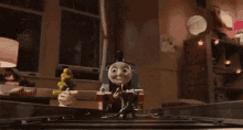 Dodging The Train GIF - Antman Train Thomas GIFs