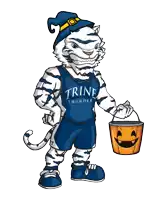 a cartoon of a tiger wearing a trine thunder shirt
