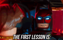 The First Lesson Is: GIF - Lego Batman Lego Batman Movie The First Lesson Is GIFs