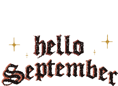 September Hello September Sticker - September Hello September Gothic Stickers