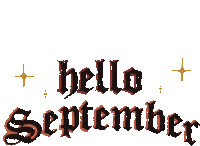 September Hello September Sticker - September Hello September Gothic Stickers