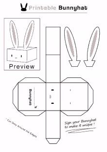 Printable Bunnyhat GIF - Printable Bunnyhat Bunnyhat Club GIFs