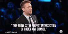 This Show Is The Perfect Intersection Of Choice And Chance Game Show GIF - This Show Is The Perfect Intersection Of Choice And Chance Show Game Show GIFs