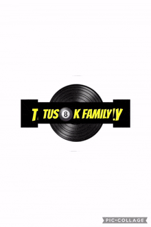 a picture of a pool ball with the words t tussok family on it