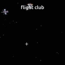 a computer generated image of a space ship with the words flight club above it