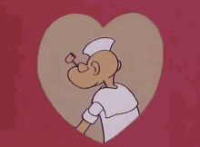 Popeye Fell In Love GIF - Popeye Fell In Love Hearts GIFs