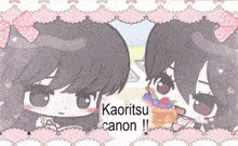 a picture of kaoritsu canon with two girls