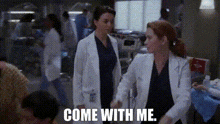Greys Anatomy April Kepner GIF - Greys Anatomy April Kepner Come With Me GIFs