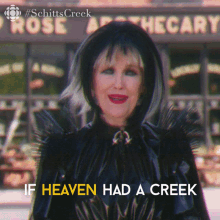 If Heaven Had A Creek It Would Be This One Moira Rose GIF - If Heaven Had A Creek It Would Be This One Moira Rose Moira GIFs