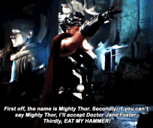 Mighty Thor Jane Foster GIF - Mighty Thor Jane Foster Thor Love And Thunder GIFs