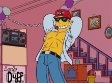 Duff Man - The Simpsons GIF