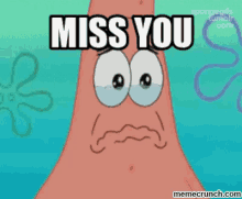 Patrick Miss You Spongebob GIF - Miss You Crying Patrick GIFs