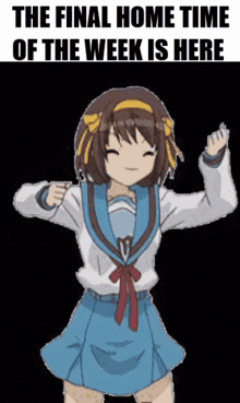 Haruhi Suzumiya Haruhi GIF - Haruhi Suzumiya Haruhi Home Time GIFs