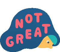 Friend In Bed Says Not Great In English Sticker