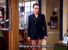 trouble pants missing funny the big bang theory