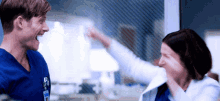 Greys Anatomy Amelia And Link GIF - Greys Anatomy Amelia And Link Hug GIFs