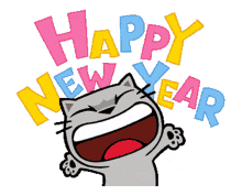 countdown happy new year cat happy smile