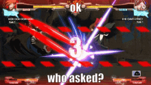 Ok Who Asked Guilty Gear GIF - Ok Who Asked Guilty Gear Raven GIFs