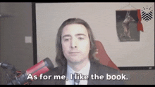 Books As For Me I Like The Book GIF - Books As For Me I Like The Book Book GIFs