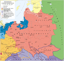 a map showing the borders of the kingdom of litewski