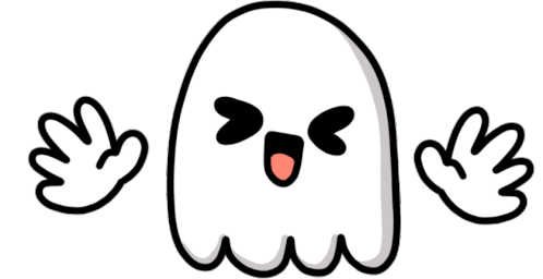 Ghost Frightening Sticker - Ghost Frightening Cute Stickers