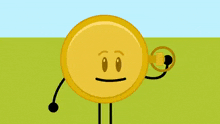 a cartoon clock with arms and legs shows that it is almost 3:00