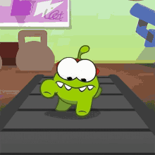 Working Out Om Nom GIF - Working Out Om Nom Om Nom And Cut The Rope GIFs