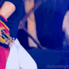 a blurry picture of a person with the words mafia rbdgif in the corner