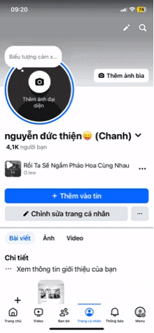 a screenshot of a facebook page with a smiley face