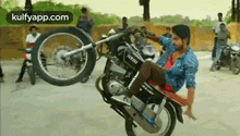 Gv Prakash Bike Stunts!.Gif GIF