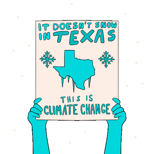 Texas Climate Change Sticker