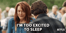 Im Too Excited To Sleep Lilly GIF - Im Too Excited To Sleep Lilly Virgin River GIFs