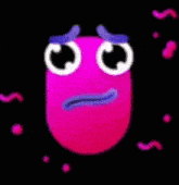 a cartoon character with a surprised look on his face