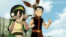 silly face toph avatar the last airbender teasing funny