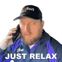 Just Relax Dj Hunts Sticker - Just Relax Dj Hunts Calm Down Stickers
