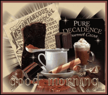 Good Morning Chocolate GIF - Good Morning Chocolate Cocoa GIFs
