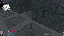 a sniper scope in a video game with the numbers 1 and 5 on it