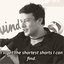 Cory Monteith Glee GIF - Cory Monteith Glee Ill Get The Shortest Shorts I Can Find GIFs