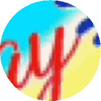 a circle with a few red lines on it