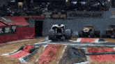 monster jam is a video game that is being played