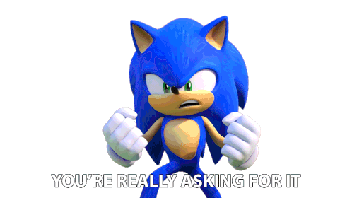 Youre Really Asking For It Sonic The Hedgehog Sticker - Youre Really Asking For It Sonic The Hedgehog Sonic Prime Stickers