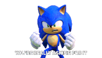 Youre Really Asking For It Sonic The Hedgehog Sticker - Youre Really Asking For It Sonic The Hedgehog Sonic Prime Stickers