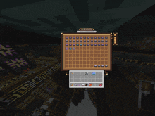 a screenshot of a minecraft game shows a display of items including a shield